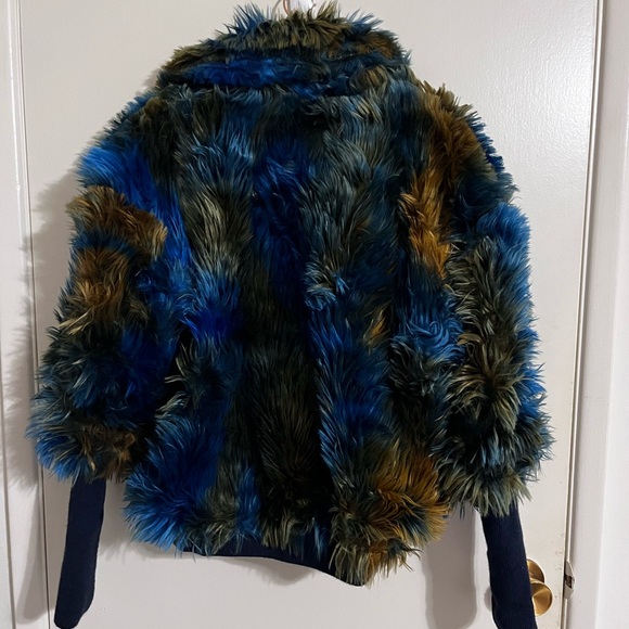 Adrienne Landau Multicolor Faux Fur Teddy Jacket - Picture 7 of 12